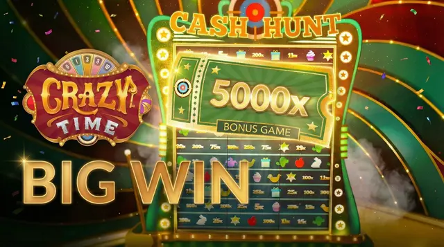 Crazy Time big win multiplier screen