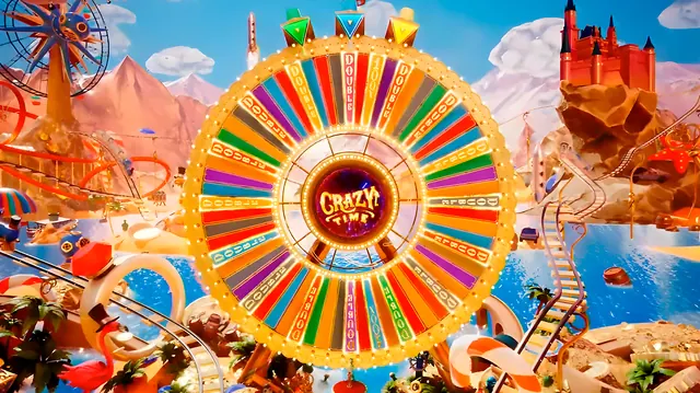 Crazy Time 54-segment bonus wheel